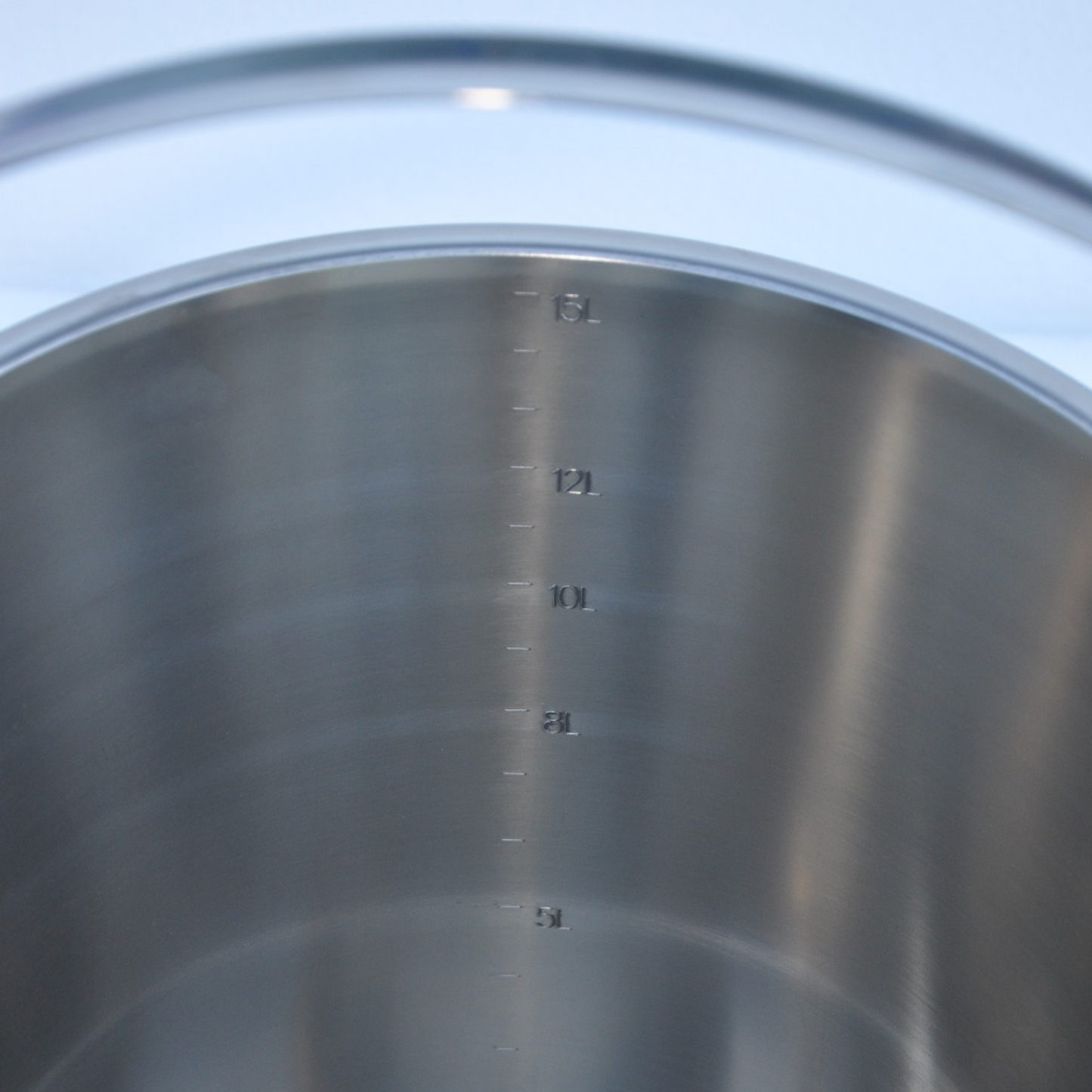 Secchio in acciaio inox da 15 litri con fascetta inferiore