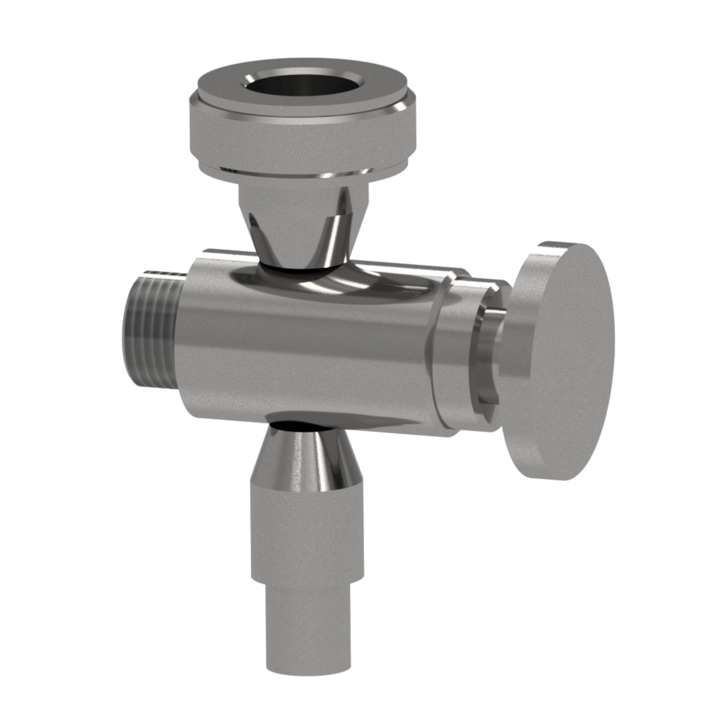 Rubinetto inferiore 1/2" gas per tubi di livello Ø 20 mm