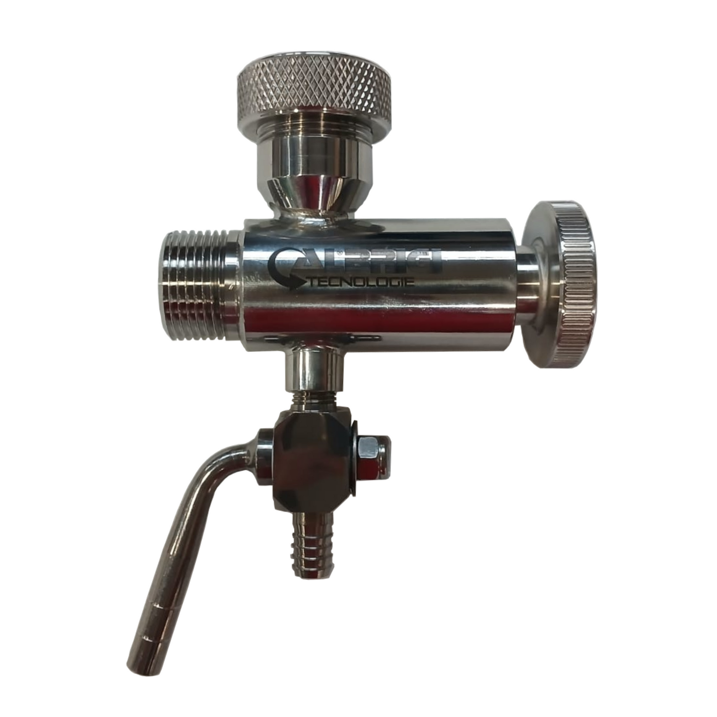 Rubinetto inferiore 1" gas tubi di livello Ø 20 mm (per prodotti melmosi)
