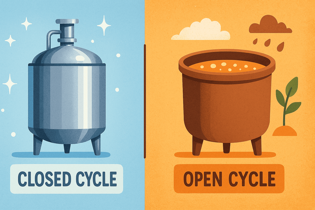Cicli chiusi vs cicli aperti: cosa cambia nei bioprocessi?
