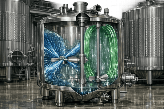 Differenza tra agitazione radiale e assiale